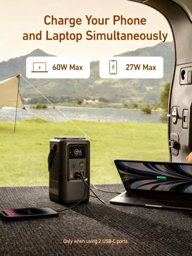 192Wh Massive Power Bank | Charges Laptop 2X, Ultimate Outdoor Backup