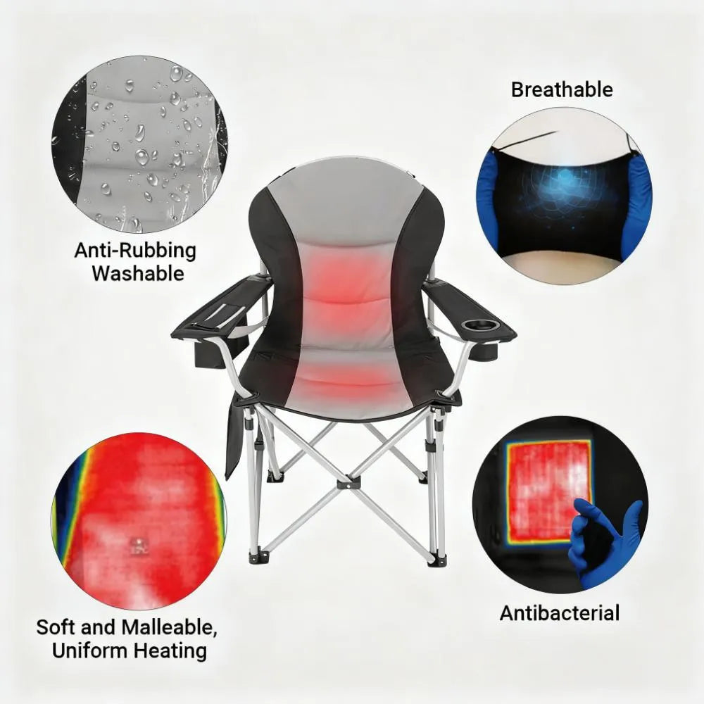 Never Shiver Again! Heated Chair with 10-Hour Battery Life
