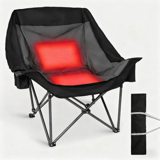 3-Second Heat-Up Camping Chair | 3 Heat Settings, 10Hrs Runtime, Your Portable Campfire